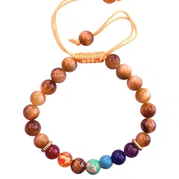 Apnisanskriti 7 Chakra Cat's Eye Stone Bracelet-picture-14