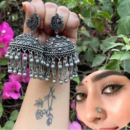 ISLANA Beaded Oxidised Jewellery Set-picture-18