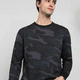 Alan Jones Men Camouflage Print Pullover Sweatshirt-picture-14