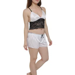 GuSo Shopee Women White Nylon Baby Dolls-image-84