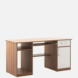 a globia creations Guide Computer Table in Exotic Teak Finish image 3