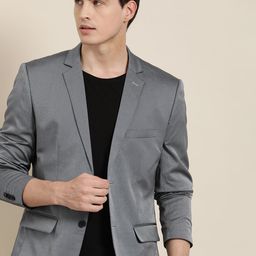 INVICTUS Men Slim Fit Single-Breasted Blazer-picture-49