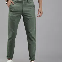 Roadster Men Green Trousers-image-75