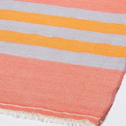 MODARTA Orange & Grey Checked Pashmina Shawl image 2