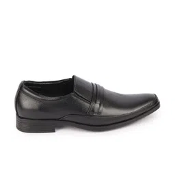 FAUSTO Men Textured Leather Formal Slip-On Shoes image 2