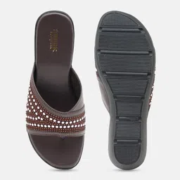 Anouk Women Embellished Party Wedge Sandals image 3