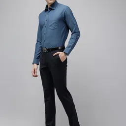Van Heusen Slim Fit Textured Pure Cotton Formal Shirt image 4