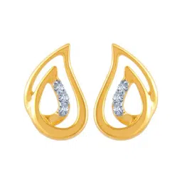P.C. Chandra Jewellers 14 kt Gold & Diamond Earrings-picture-24