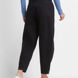 Spykar Black Cotton High Rise Jeans image 2