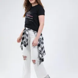 MONTE CARLO Black Printed Top image 5