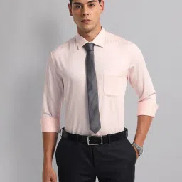 Ad By Arvind Beige Cotton Regular Fit Shirts image 1