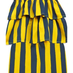A.T.U.N. Mustard & Navy Striped Jumpsuit image 3