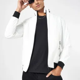 SF Jeans by Pantaloons Bright White Polyester Regular fit Jackets image 1