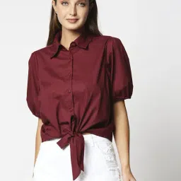 Remanika Red Pure Cotton Shirt-image-2