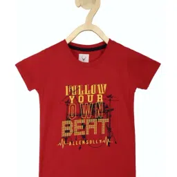 allen solly junior Allen Solly Kids Red Graphic T-Shirt-picture-40