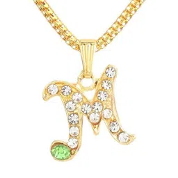 ACHYUTAM ENTERPRISE Unisex Stainless Steel Artificial Stones Studded Quirky Pendant image 4