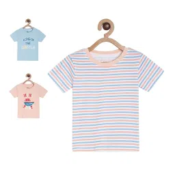 MINIKLUB Boys Multicolor Printed T-Shirt (Pack Of 3) image 1