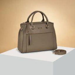 Forever Glam by Pantaloons Khaki Solid Handbag-picture-17