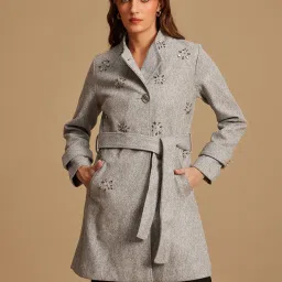 Kazo Long Overcoat With Metal Trims image 1