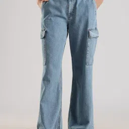 Calvin Klein Jeans Blue Cotton Relaxed Fit Jeans-image-95
