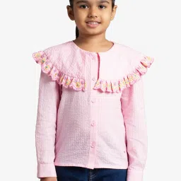Ed-A-Mamma Girls Pink Cotton  Top image 1