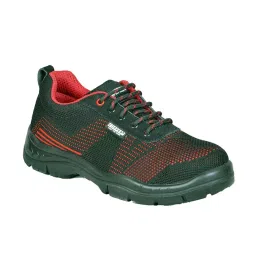 Coffer Safety 1201-11 Low Ankle Steel Toe Black Red PU Leather Safety Shoes UK 11-picture-26