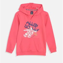 Allen Solly Boys Pink Printed Full Sleeves Sweatshirt image 1