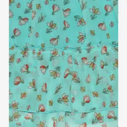 Kiddopanti Kids Green Floral Print Skirt image 3
