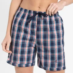 Jockey Navy Checks Night Shorts (Colors & Prints May Vary) image 1