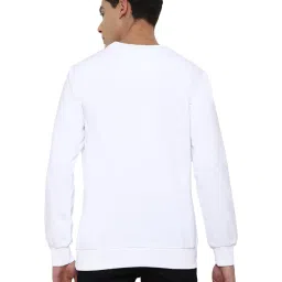 Forever 21 White Cotton Regular Fit Printed Sweatshirt image 2