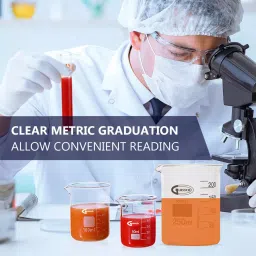 Glassco GC-229.202.07 Scientific Glass Beaker Low Form with Pouring Spout 250 ml (Pack of 10 Pcs) image 4