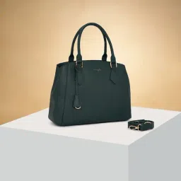 Forever Glam by Pantaloons Forest Green Solid Handbag-picture-28