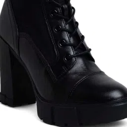 Aldo Women's Black Derby Boots image 4