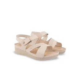 Shoetopia Girls Wedge Sandals with Laser Cuts-image-10