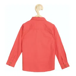 allen solly junior Allen Solly Boys Boys Red Regular Fit Shirt image 2