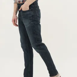 United Colors of Benetton Blue Cotton Carrot Fit Jeans image 3