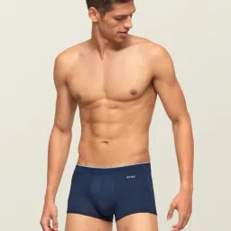 XYXX Blue & Grey Skinny Fit Solid Trunks (Pack of 3) image 5