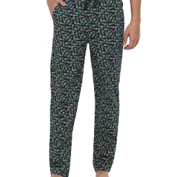 Forever 21 Blue Cotton Regular Fit Printed Pyjama image 1
