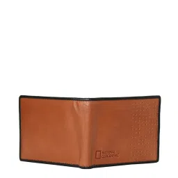National Geographic Tan Solid Rfid Bi-Fold Wallet for Men image 2