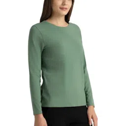 Van Heusen Green Cotton T-Shirt image 3