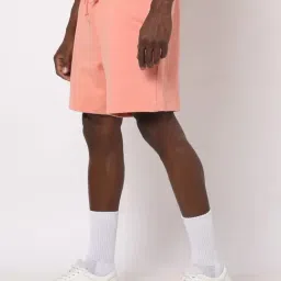 GAP Orange Cotton Regular Fit Solid Mid Rise Shorts image 3