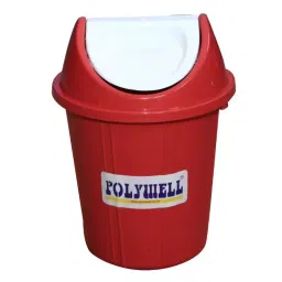 Polywell 10 L Swing Lid Round Dustbin Blue, PWE10 (SLRO) image 1