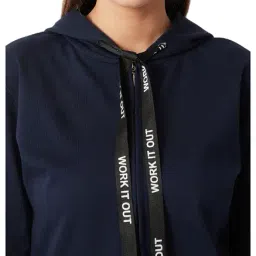 Miss Chase Navy Full Sleeves Hoodie image 5