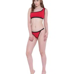 La Intimo Red Beach Pop Bra & Bikini Panty image 5