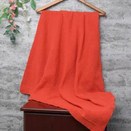 Little Angels Knitted Blanket for baby  - Orange-picture-27