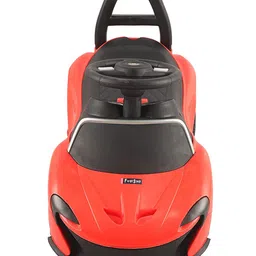 JoyRide Drift Spider Car Ride on for Kids with Music & LED Light Push Car for Baby with Backrest Safety Guard Under Seat Storage & Big Wheels Ride on - Red image 4