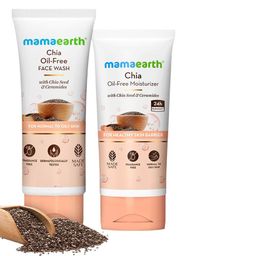 Mamaearth Set Of 2 Chia Oil Free Face Wash -100 ml & Chia Moisturizer - 80 g-picture-2