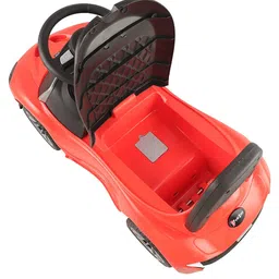 JoyRide Drift Spider Car Ride on for Kids with Music & LED Light Push Car for Baby with Backrest Safety Guard Under Seat Storage & Big Wheels Ride on - Red image 5