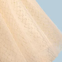 Mark & Mia Woven Cap Sleeves Party Dress with Glitter Print - Golden image 5