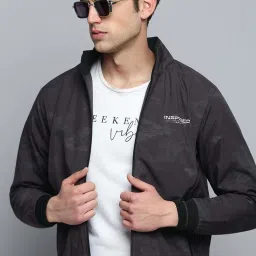 showoffff Showoff Grey Regular Fit Quilted Jacket image 1